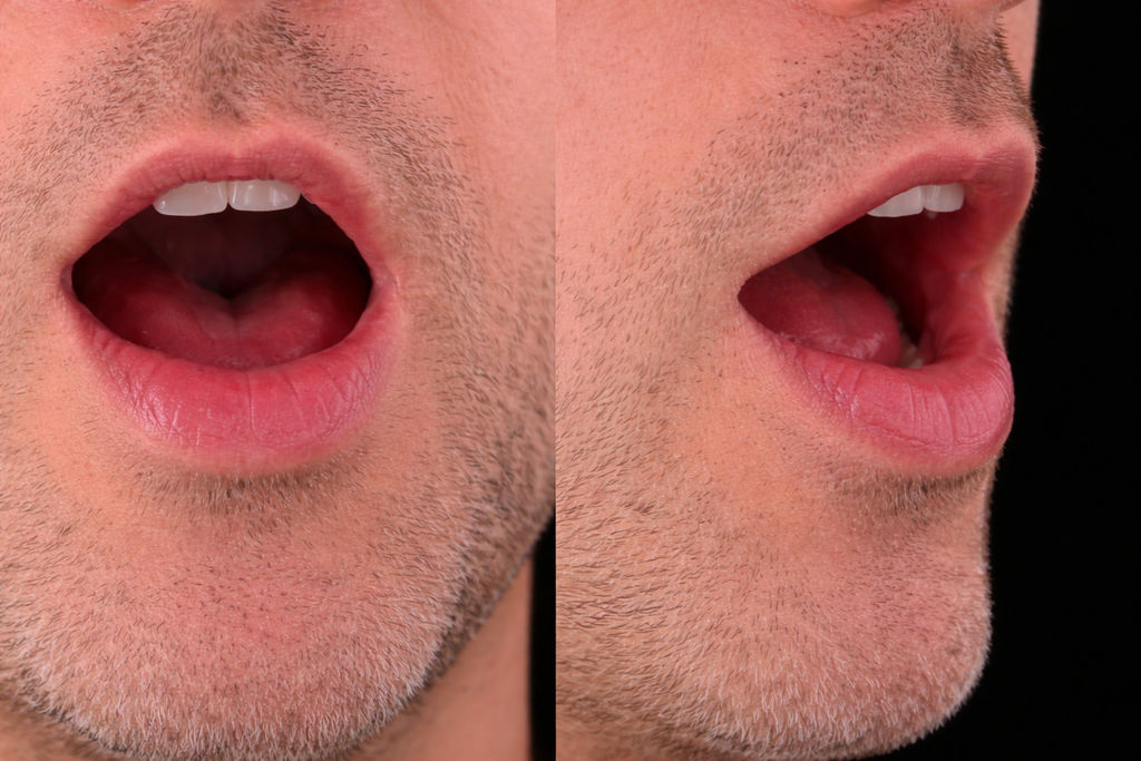 Mouth position for /ɑ/ in cop